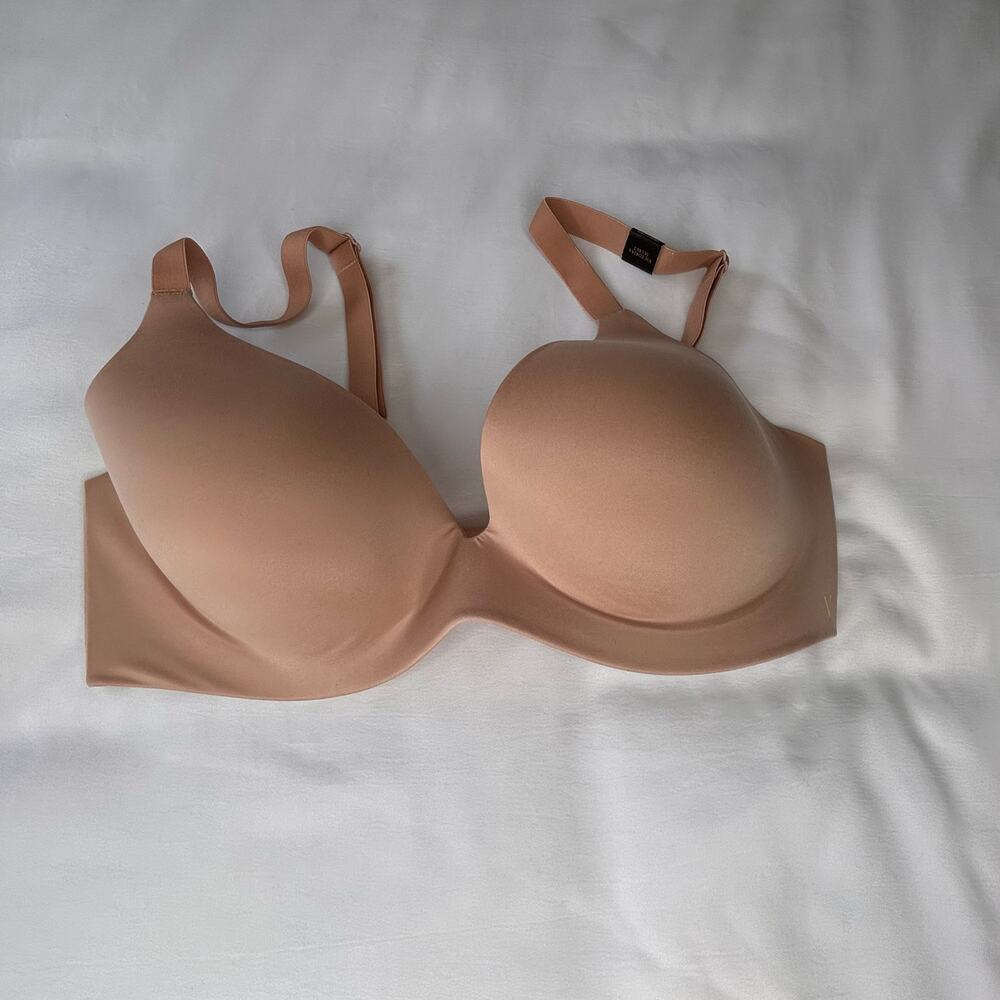 NWOT Victoria secret Demi Bra Lined 36C Beige Smooth Molded Cups Light Push Up